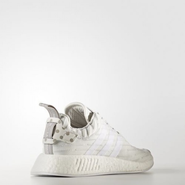 Adidas Nmd_R2 Primeknit Femme Clear Granite/Vintage White/Footwear White Originals Chaussures NO: BY2245