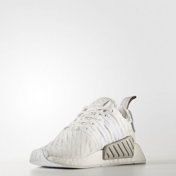 Adidas Nmd_R2 Primeknit Femme Clear Granite/Vintage White/Footwear White Originals Chaussures NO: BY2245