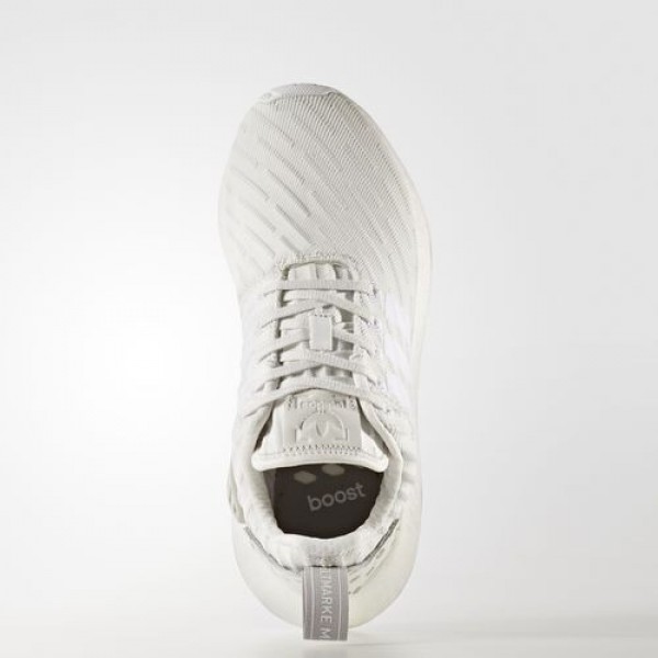 Adidas Nmd_R2 Primeknit Femme Clear Granite/Vintage White/Footwear White Originals Chaussures NO: BY2245