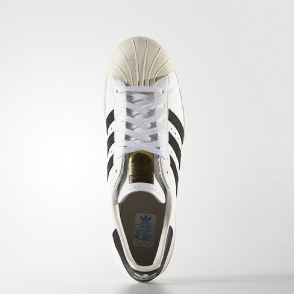 Adidas Superstar 80S Homme White/Core Black/Chalk White Originals Chaussures NO: G61070