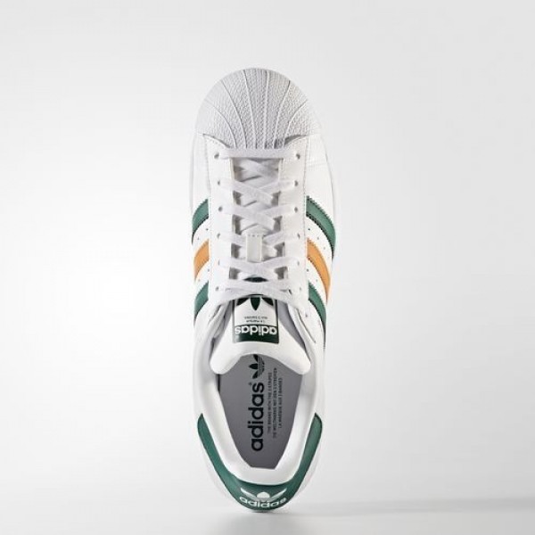 Adidas Superstar Homme Footwear White/Collegiate Green/Tactile Orange Originals Chaussures NO: BB2247