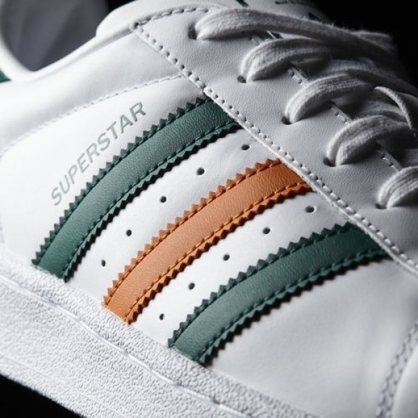 Adidas Superstar Homme Footwear White/Collegiate Green/Tactile Orange Originals Chaussures NO: BB2247