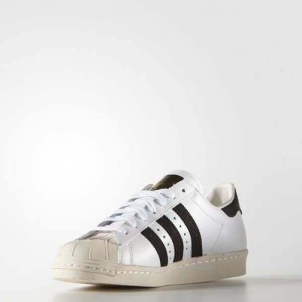 Adidas Superstar 80S Homme White/Core Black/Chalk White Originals Chaussures NO: G61070