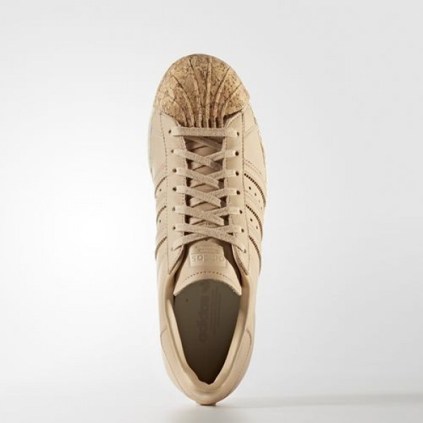 Adidas Superstar 80S Femme Pale Nude/Off White Originals Chaussures NO: BA7604