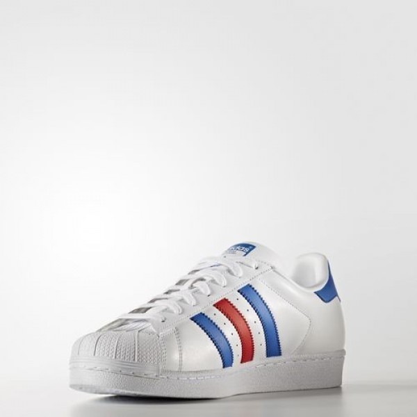 Adidas Superstar Femme Footwear White/Blue/Red Originals Chaussures NO: BB2246