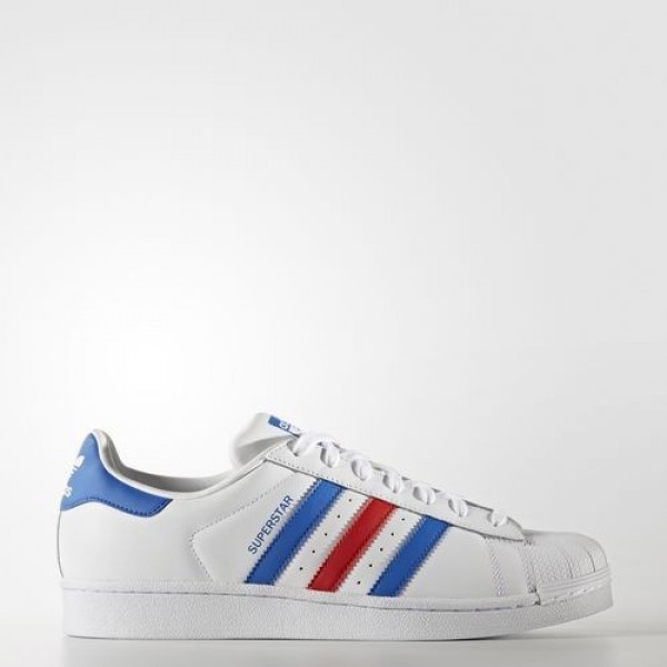 Adidas Superstar Femme Footwear White/Blue/Red Ori...