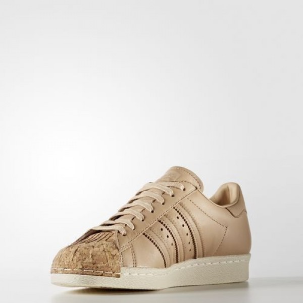 Adidas Superstar 80S Femme Pale Nude/Off White Originals Chaussures NO: BA7604