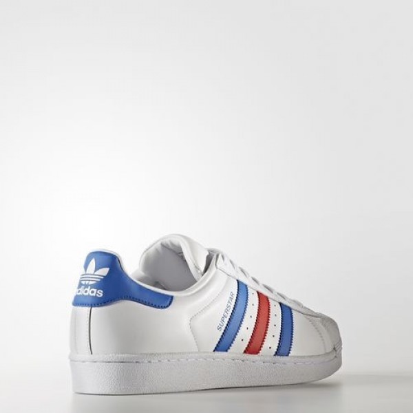 Adidas Superstar Femme Footwear White/Blue/Red Originals Chaussures NO: BB2246