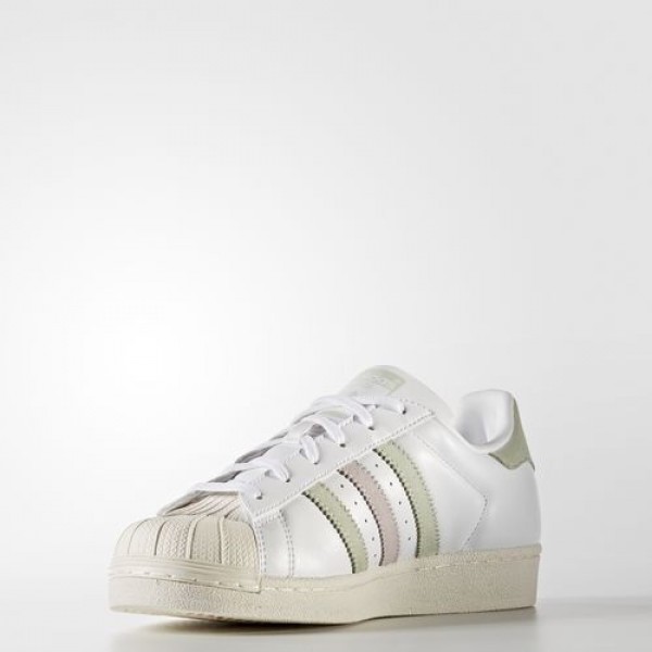 Adidas Superstar Femme Footwear White/Linen Green/Ice Purple Originals Chaussures NO: BB2142