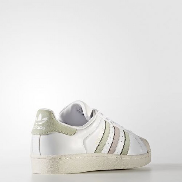 Adidas Superstar Femme Footwear White/Linen Green/Ice Purple Originals Chaussures NO: BB2142