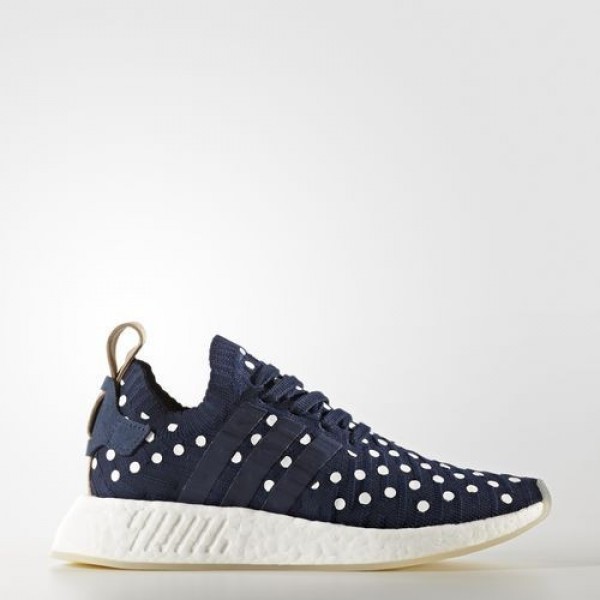 Adidas Nmd_R2 Primeknit Femme Collegiate Navy/Foot...