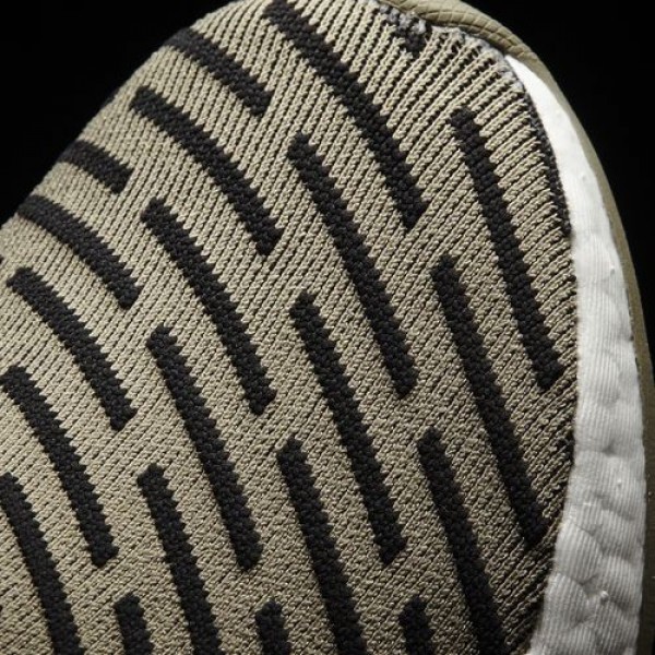 Adidas Nmd_R2 Primeknit Homme Trace Cargo/Core Black Originals Chaussures NO: BA7198