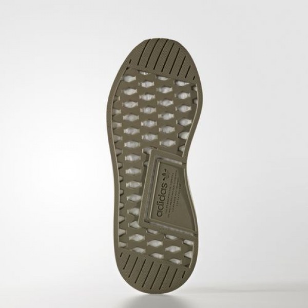 Adidas Nmd_R2 Primeknit Homme Trace Cargo/Core Black Originals Chaussures NO: BA7198