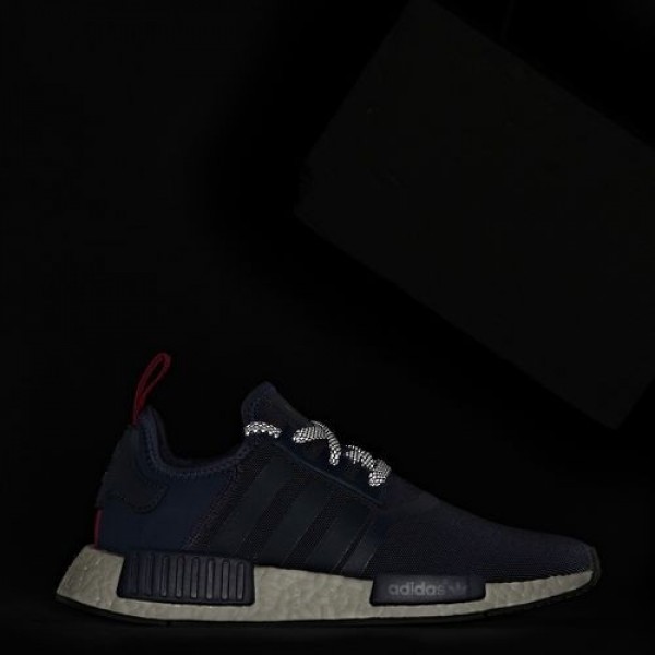 Adidas Nmd_R1 Femme Collegiate Navy/Collegiate Navy/Vintage White Originals Chaussures NO: S76011