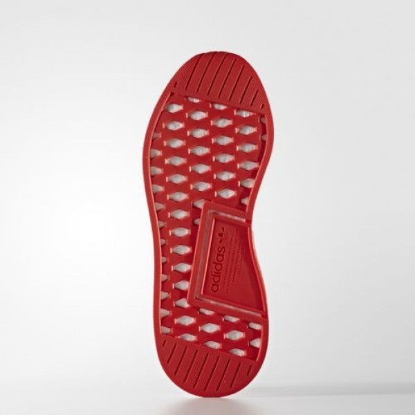 Adidas Nmd_R2 Primeknit Homme Core Black/Core Red Originals Chaussures NO: BA7252