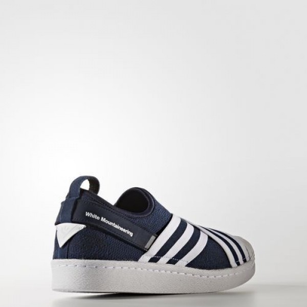 Adidas White Mountaineering Primeknit Superstar Slip-On Homme Collegiate Navy / Ftwr White / Ftwr White Originals Chaussures NO: BY2879
