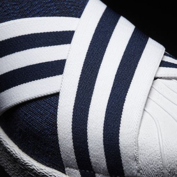 Adidas White Mountaineering Primeknit Superstar Slip-On Homme Collegiate Navy / Ftwr White / Ftwr White Originals Chaussures NO: BY2879