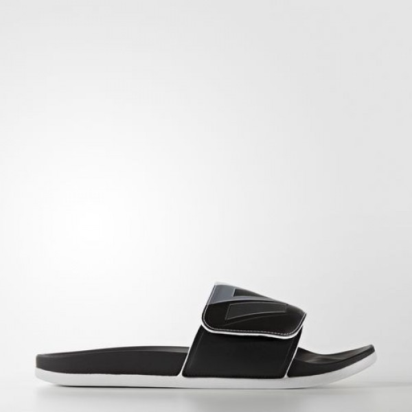 Adidas Sandale Adilette Cloudfoam Plus Adjustable Homme Core Black/Iron Metallic/Footwear White Natation Chaussures NO: S80344