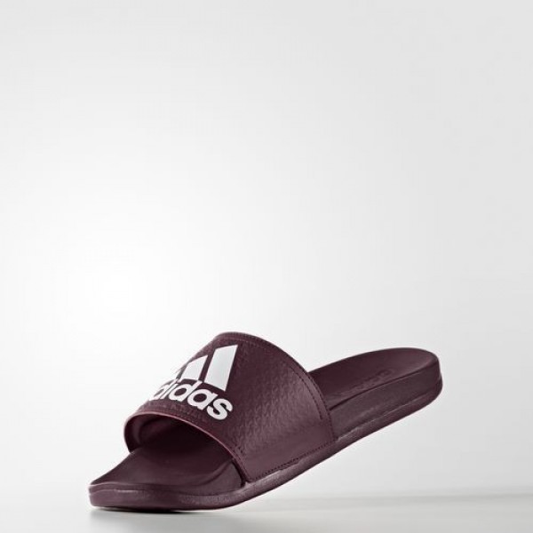 Adidas Sandale Adilette Cloudfoam Plus Homme Maroon/Footwear White Natation Chaussures NO: AQ3114