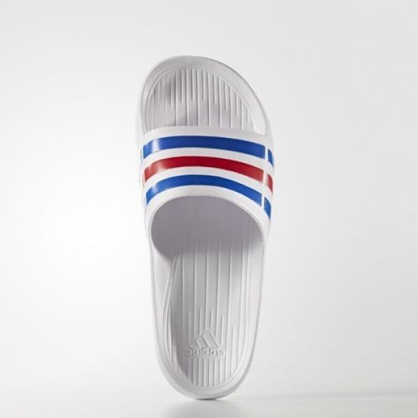 Adidas Sandales Duramo Homme White/Power Blue/Red Natation Chaussures NO: U43664