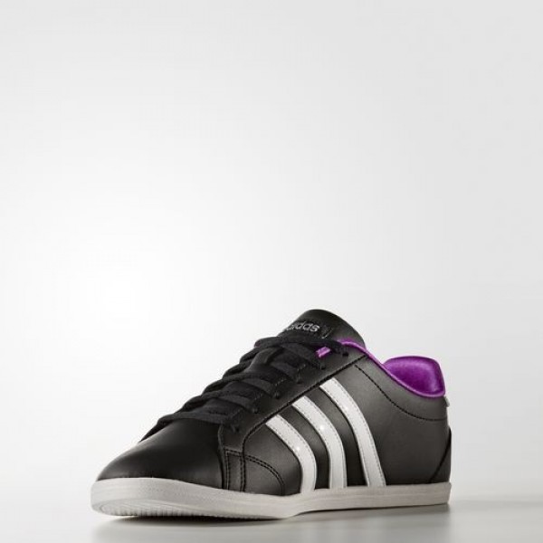 Adidas Vs Coneo Qt Femme Core Black/Footwear White/Matte Silver neo Chaussures NO: B74551