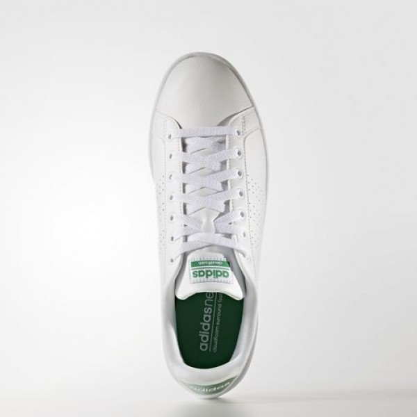 Adidas Cloudfoam Advantage Clean Homme Footwear White/Green neo Chaussures NO: AW3914