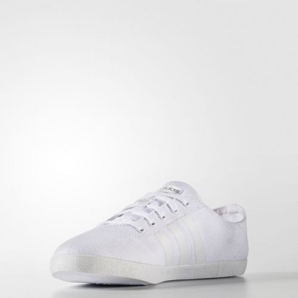 Adidas Cloudfoam Qt Vulc Femme Footwear White/Matte Silver neo Chaussures NO: B74579