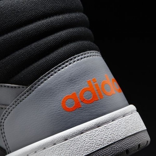 Adidas Vs Hoops Mid Homme Grey/Core Black/Solar Red neo Chaussures NO: B74503