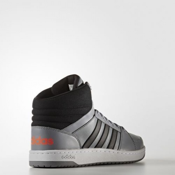 Adidas Vs Hoops Mid Homme Grey/Core Black/Solar Red neo Chaussures NO: B74503