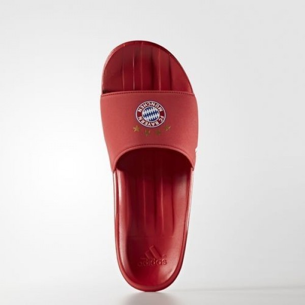 Adidas Sandale Fc Bayern Football Homme True Red/Footwear White Natation Chaussures NO: AQ3793
