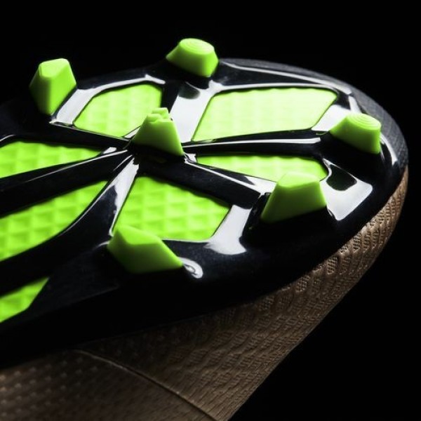 Adidas Messi 16.3 Terrain Souple Homme Copper Metallic/Core Black/Solar Green Football Chaussures NO: BA9838