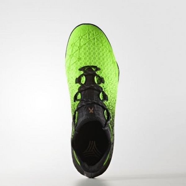 Adidas X Tango 16.1 Indoor Homme Solar Green/Core Black/Copper Metallic Football Chaussures NO: BB5001