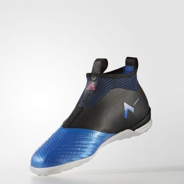Adidas Ace Tango 17+ Purecontrol Indoor Homme Core Black/Footwear White/Blue Football Chaussures NO: BY2820