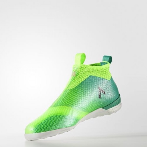 Adidas Ace Tango 17+ Purecontrol Indoor Homme Solar Green/Core Black/Core Green Football Chaussures NO: BY2821