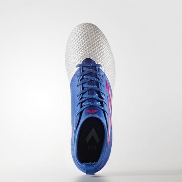 Adidas Ace 17.3 Primemesh Terrain Souple Homme Blue/Shock Pink/Footwear White Football Chaussures NO: BA8507