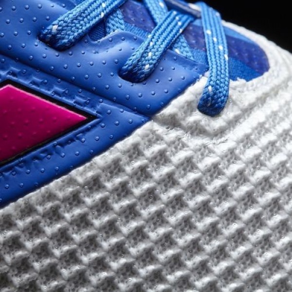 Adidas Ace 17.3 Primemesh Terrain Souple Homme Blue/Shock Pink/Footwear White Football Chaussures NO: BA8507