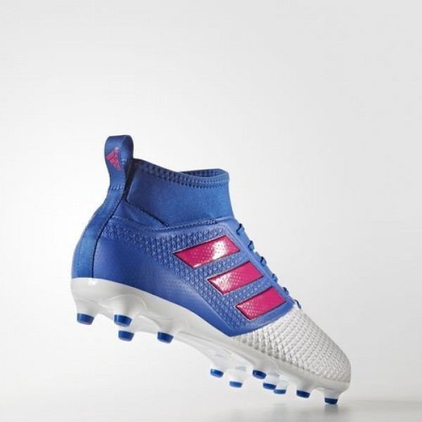Adidas Ace 17.3 Primemesh Terrain Souple Homme Blue/Shock Pink/Footwear White Football Chaussures NO: BA8507
