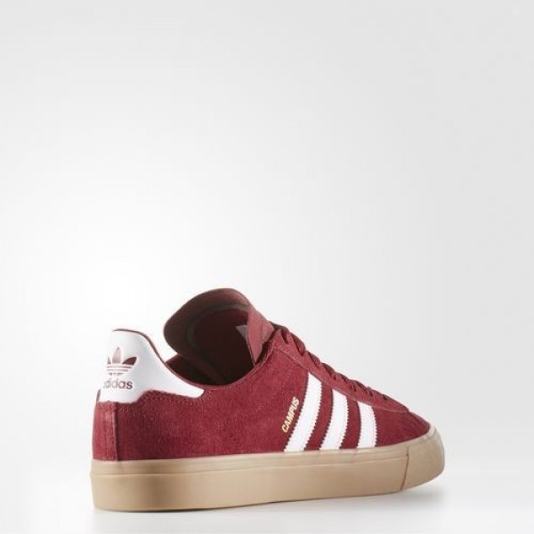 Adidas Campus Vulc Adv 2.0 Homme Collegiate Burgundy/Footwear White/Gum Originals Chaussures NO: BB8523