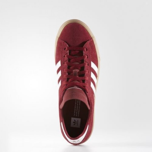 Adidas Campus Vulc Adv 2.0 Homme Collegiate Burgundy/Footwear White/Gum Originals Chaussures NO: BB8523