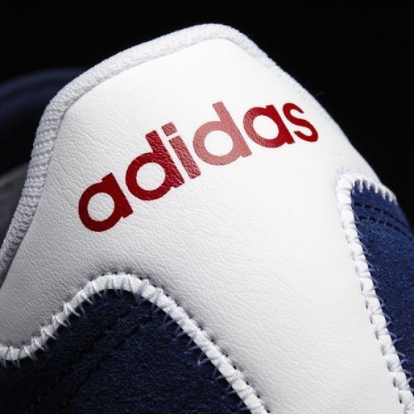 Adidas Vl Court Homme Collegiate Navy/Footwear White/Power Red neo Chaussures NO: F99260