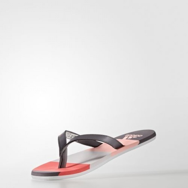 Adidas Tong Eezay Striped Femme Trace Grey/Haze Coral/Easy Coral Natation Chaussures NO: S80425
