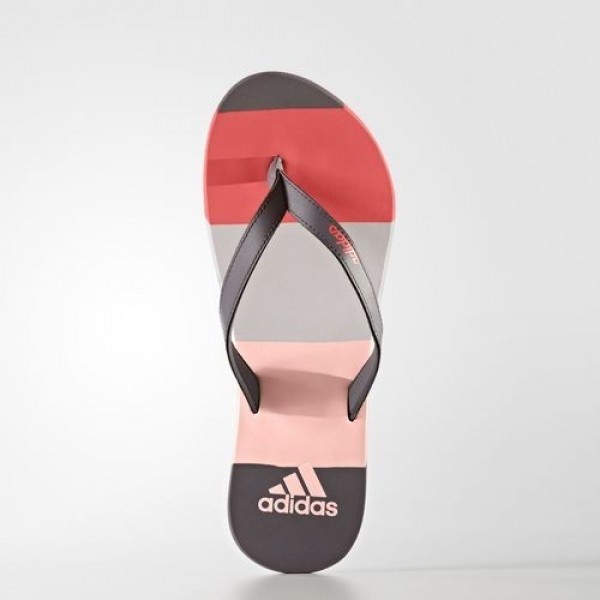 Adidas Tong Eezay Striped Femme Trace Grey/Haze Coral/Easy Coral Natation Chaussures NO: S80425