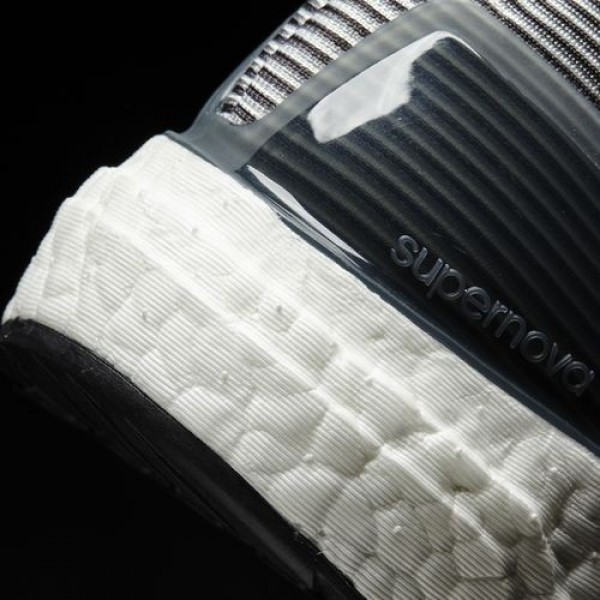 Adidas Supernova Homme Vista Grey/Core Black/Unity Blue Running Chaussures NO: BA9933