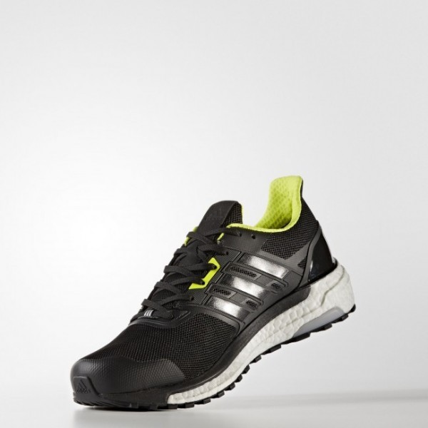 Chaussure Supernova Gore-Tex Hommes Running Couleur Core Black/Semi Solar Yellow (BB3669)