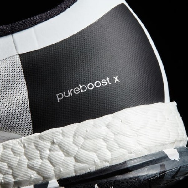 Adidas Pure Boost X Trainer Zip Femme Footwear White/Core Black/Dark Grey Heather Solid Grey Lifestyle Chaussures NO: BB1578