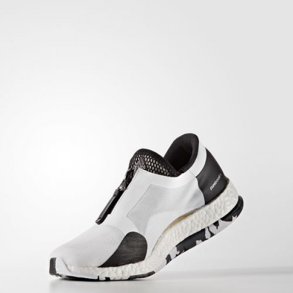 Adidas Pure Boost X Trainer Zip Femme Footwear White/Core Black/Dark Grey Heather Solid Grey Lifestyle Chaussures NO: BB1578