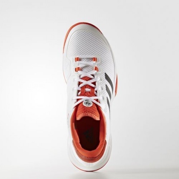 Adidas Barricade 2017 Clay Homme Footwear White/Dark Grey Heather Solid Grey/Energy Tennis Chaussures NO: BA9102