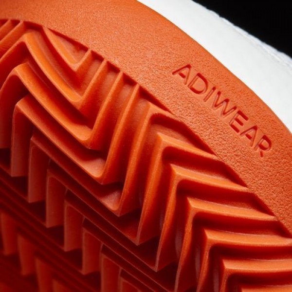 Adidas Barricade 2017 Clay Homme Footwear White/Dark Grey Heather Solid Grey/Energy Tennis Chaussures NO: BA9102