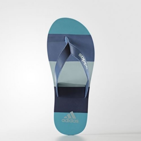 Adidas Tong Eezay Striped Homme Core Blue/Mystery Blue/Tactile Green Natation Chaussures NO: BA8808