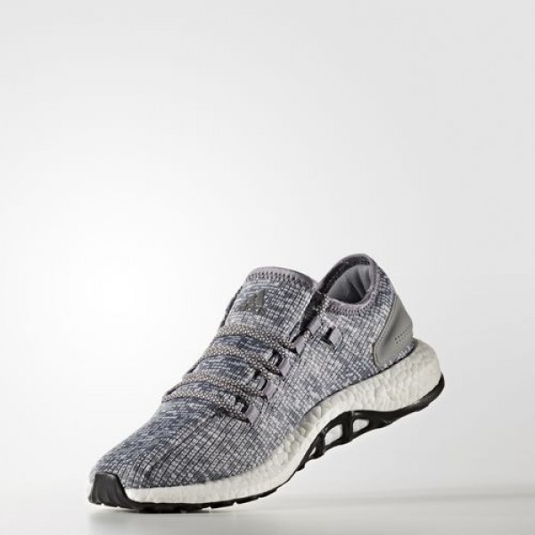 Adidas Pure Boost Homme Grey/Dark Grey Heather Solid Grey/Clear Grey Running Chaussures NO: BA8900